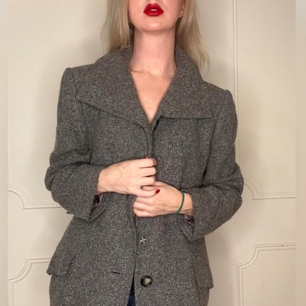 GIVENCHY Vintage 50s 60s Haute Iconic Coat - Rare Couture Audrey Hepburn - Picture 6 of 9